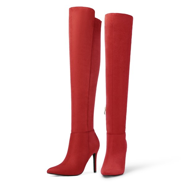 Stiletto Over The Knee Boots Stretch Thigh High Boots